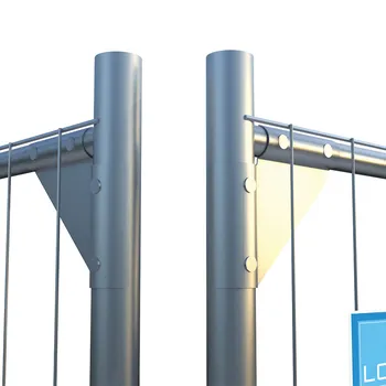 Mobiler Bauzaun verstärkt