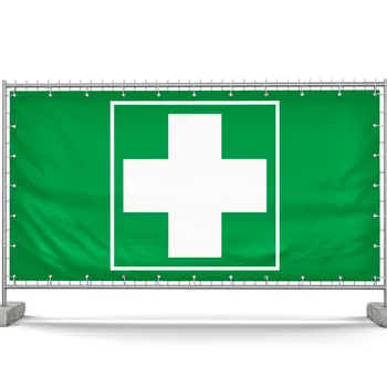 Banner for Mobile Construction Fence - First Aid
