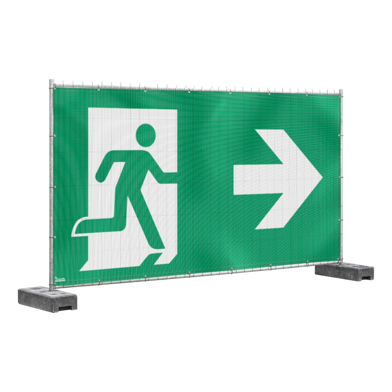 Банер аварійного виходу для мобільного паркану (праворуч)